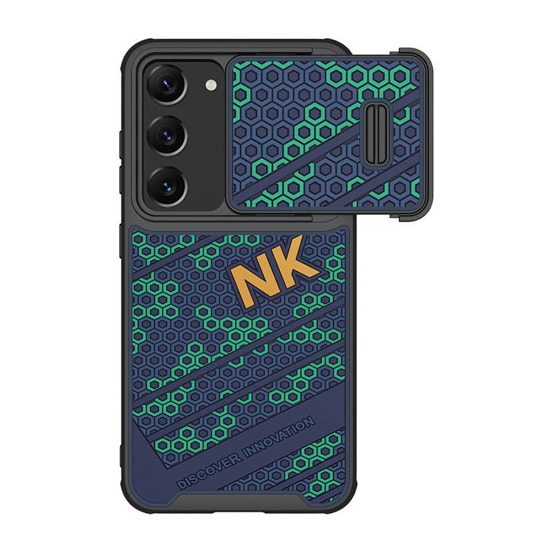 "Nillkin Striker" dėklas "Samsung Galaxy S23" (mėlynai žalias)