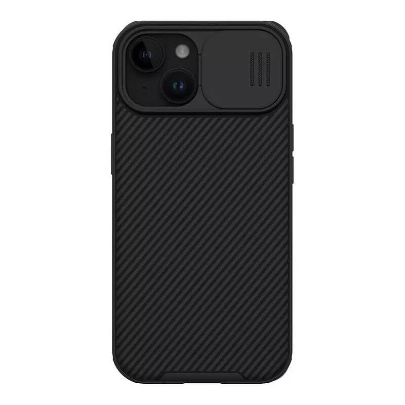 "Nillkin CamShield Pro" dėklas "iPhone 15 Plus" (juodas)