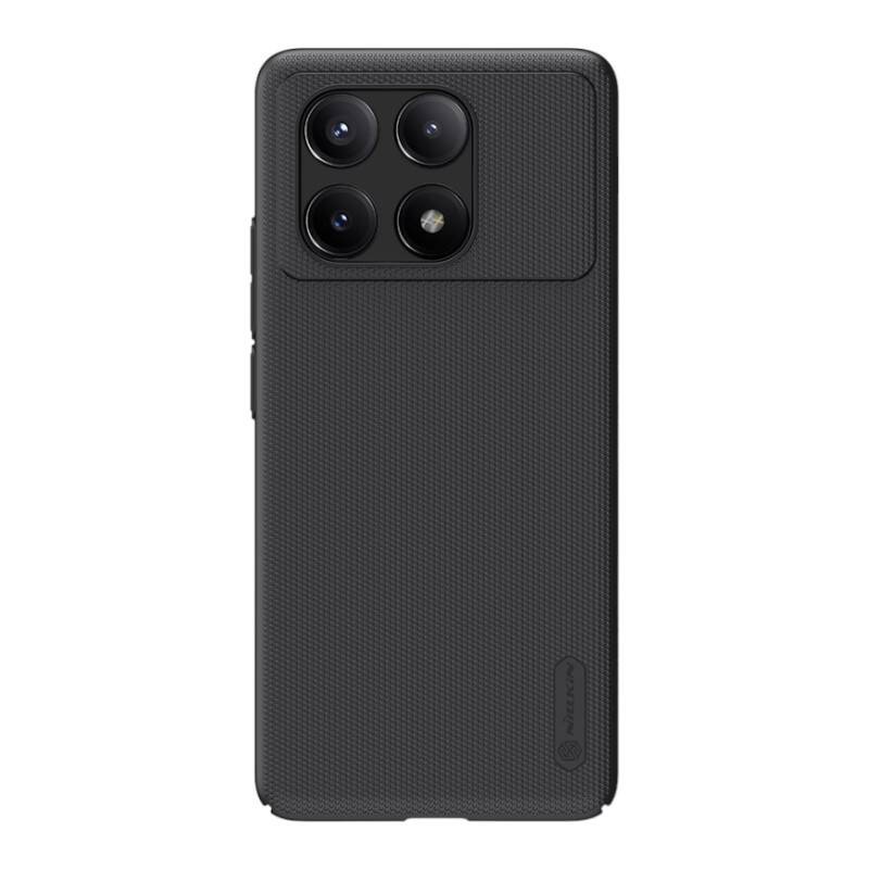 Dėklas "Nillkin Super Frosted Shield Pro", skirtas "Xiaomi Redmi K70E-Poco X6 Pro 5G" (juodas)