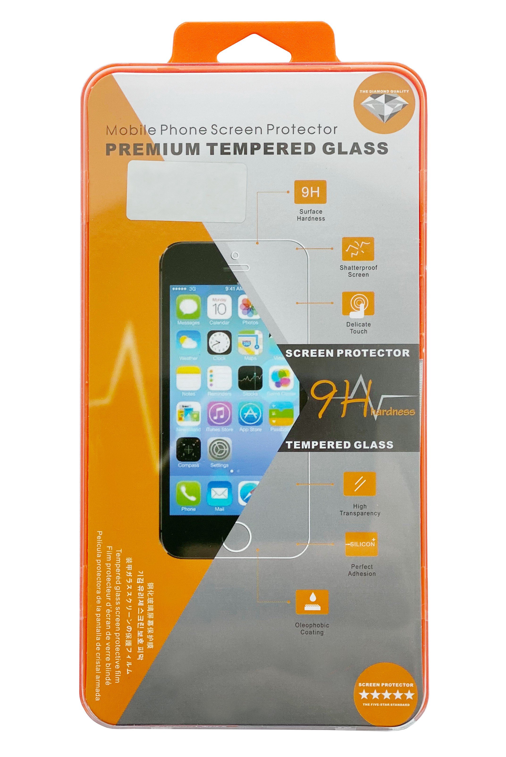 LCD apsauginis stikliukas Orange Apple iPhone 14 Pro