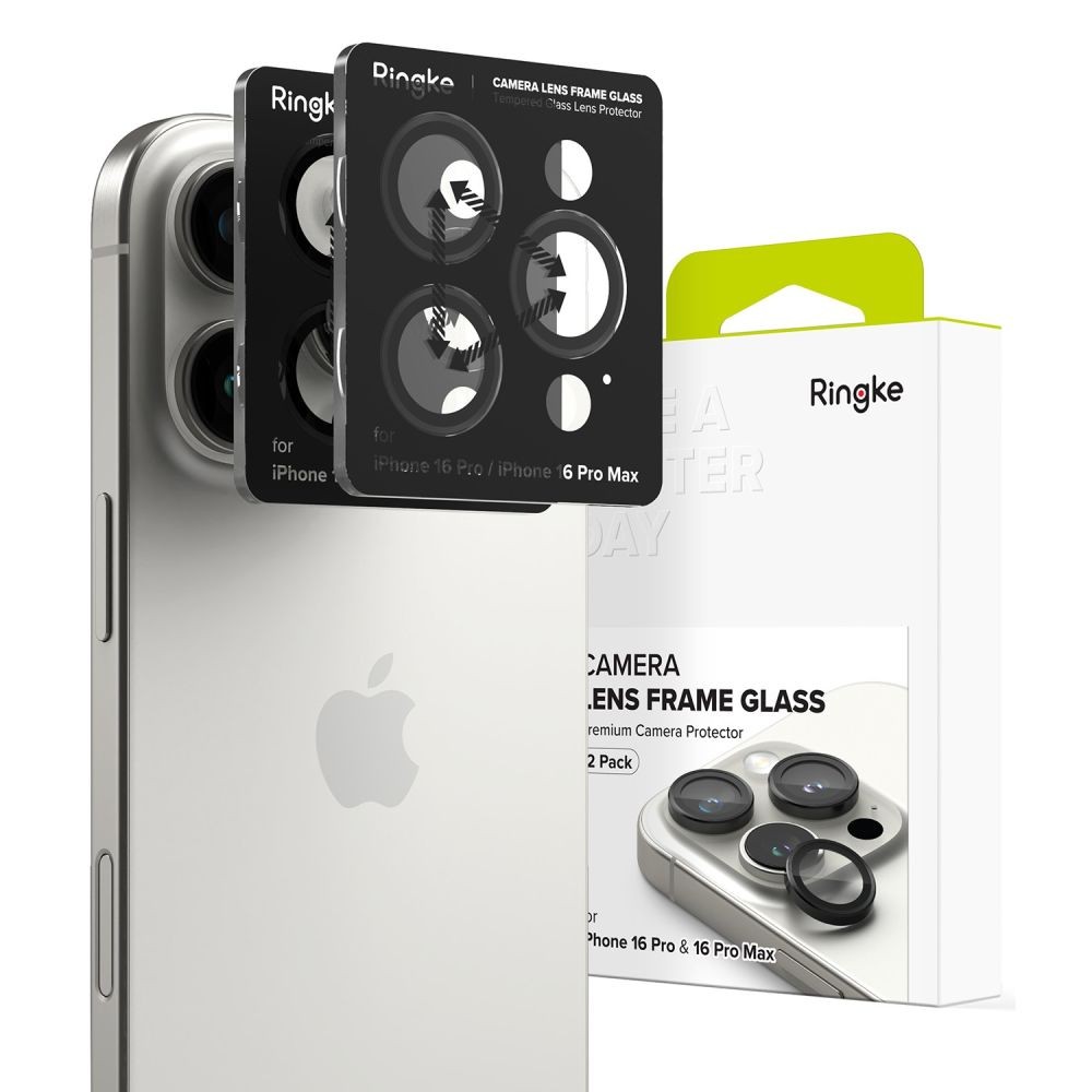 Galinės kameros apsauga "Ringke Camera Frame Protector"(2 vnt.) telefonui Apple iPhone 16 Pro / 16 Pro Max