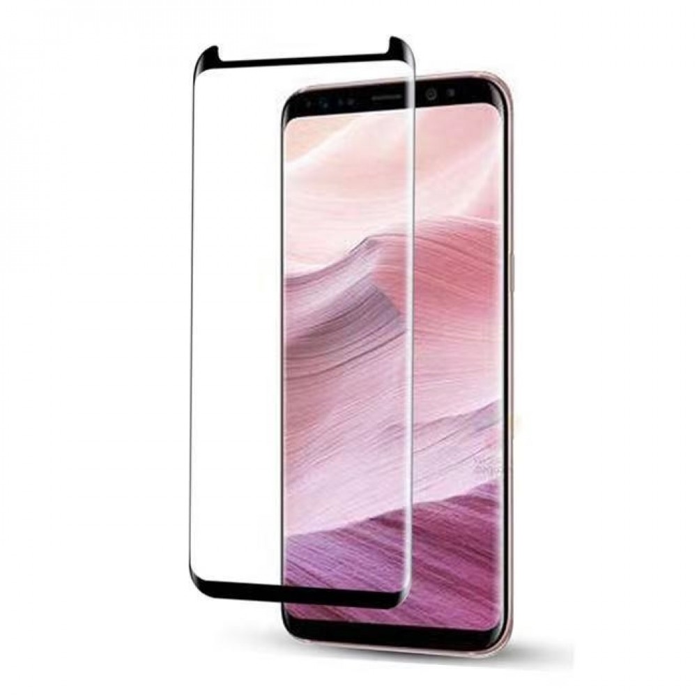 Apsauginis grūdintas stiklas "Adpo 3D" telefonui Samsung S901 S22 5G lenktas juodais krašteliais