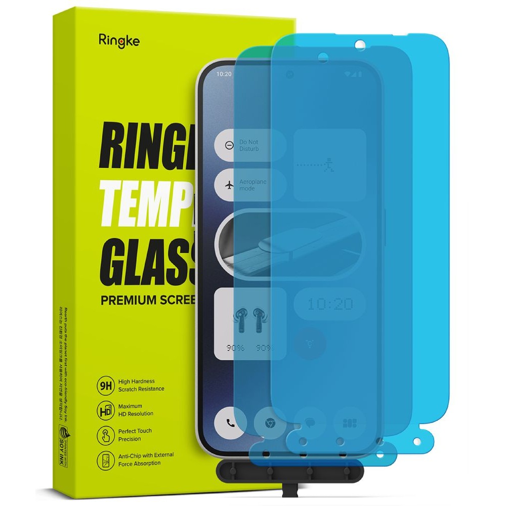 Apsauginis grūdintas stiklas (2vnt) "Ringke TG 2-Pack" telefonui Nothing Phone 2A