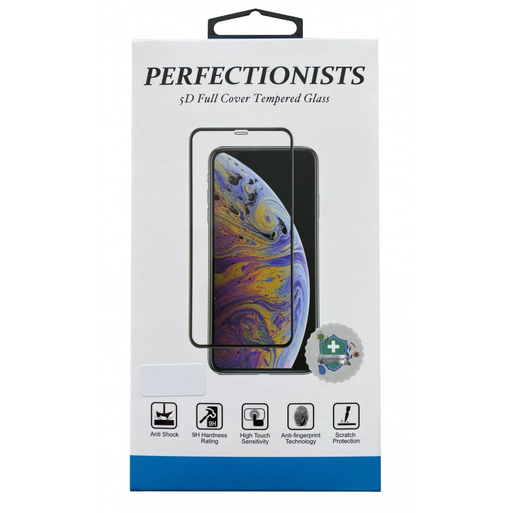 LCD apsauginis stikliukas 5D "Perfectionists" Samsung A505 A50 / A507 A50s / A307 A30s / A305 A30 lenktas, juodais krašteliais
