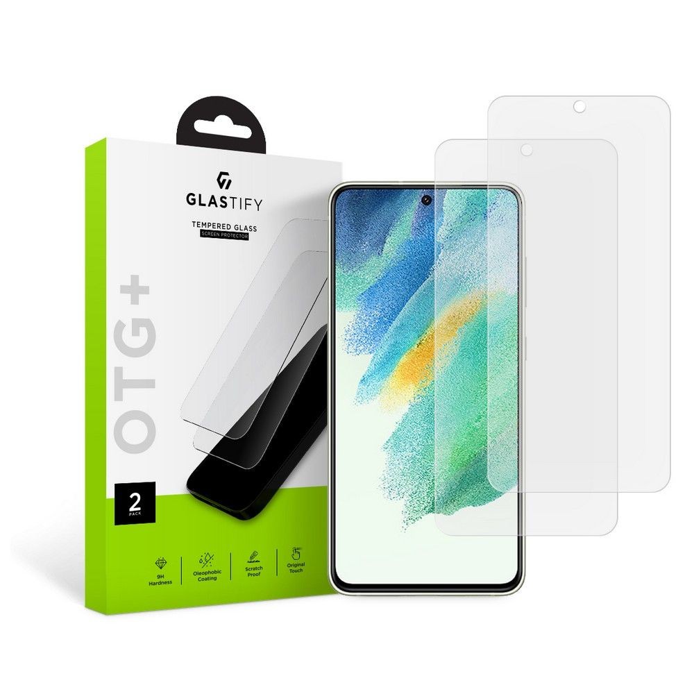 Apsauginis stiklas GLASTIFY OTG+ (2vnt.) telefonui Samsung Galaxy S21 FE