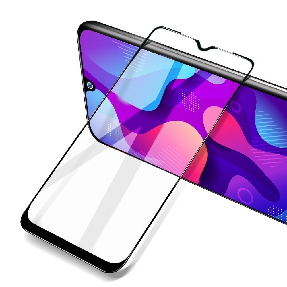 5D Lenktas juodas apsauginis grūdintas stiklas Samsung Galaxy A8 2018'' telefonui "Full Glue"