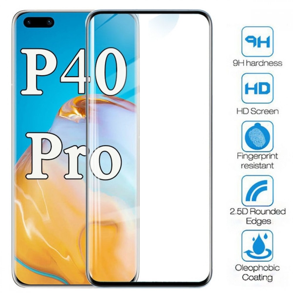 Apsauginis grūdintas stiklas ''9D Full Glue '' Huawei P40 Pro telefonui