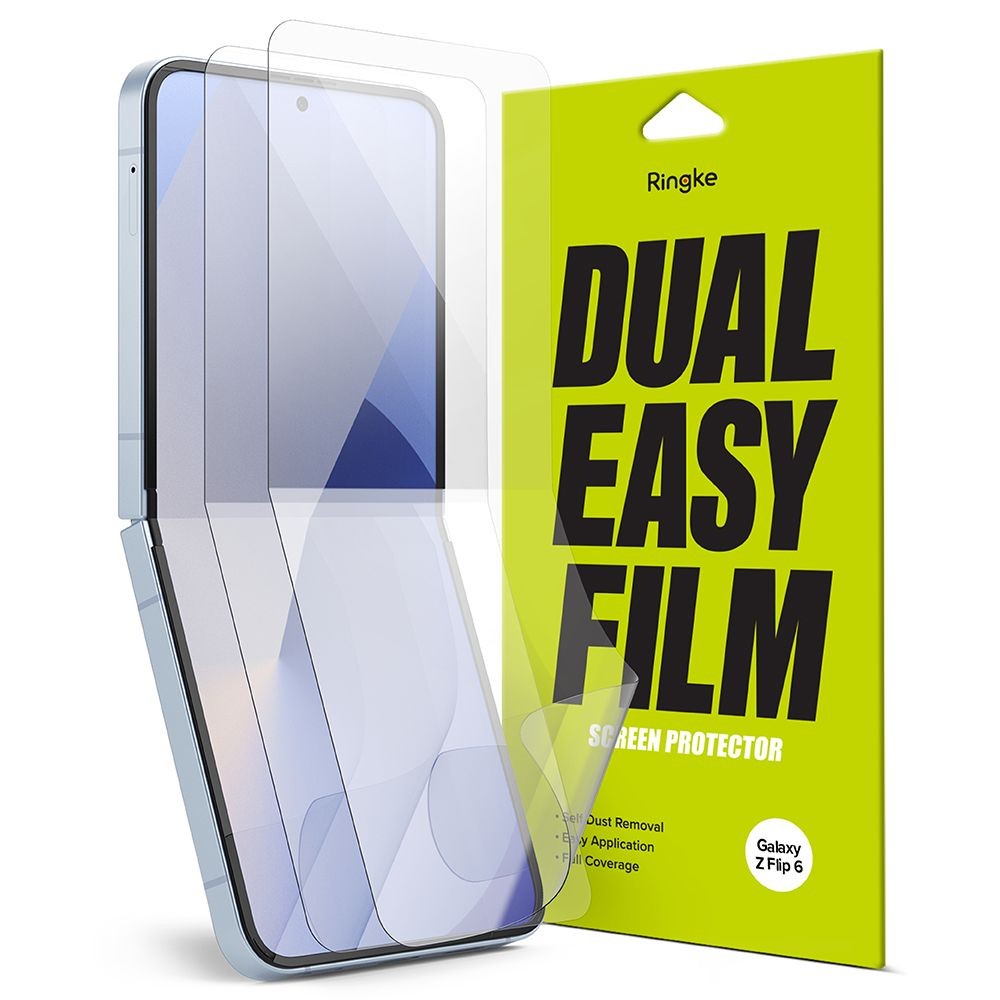 Apsauginė ekrano plėvelė (2 vnt.) "Ringke Dual Easy" telefonui Samsung Galaxy Z Flip 6