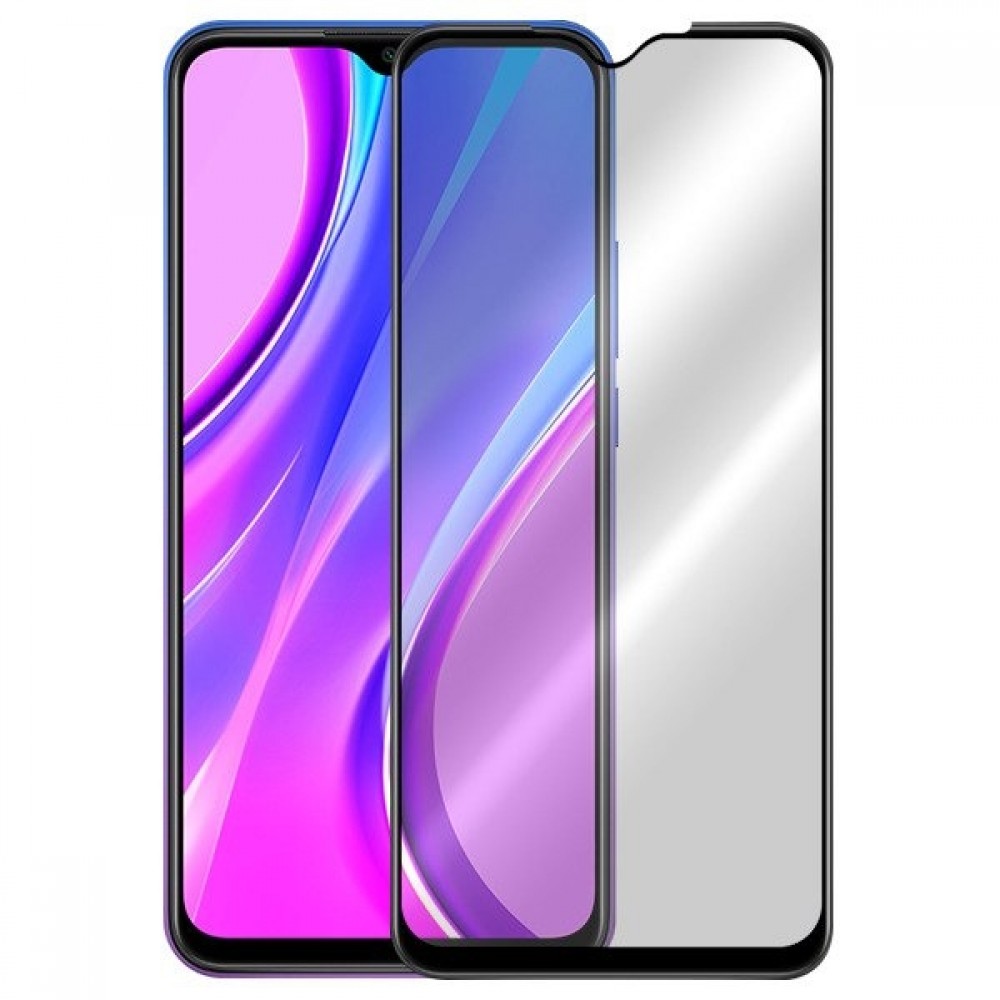 Apsauginis grūdintas stiklas juodais kraštais ''9D Full Glue'' telefonui Xiaomi Redmi 9