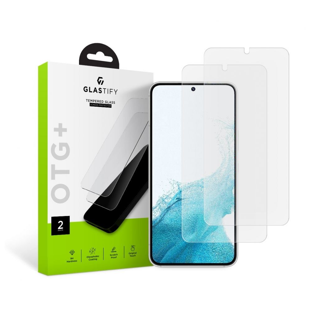 Apsauginis stiklas GLASTIFY OTG+ (2vnt.) telefonui Samsung Galaxy S22