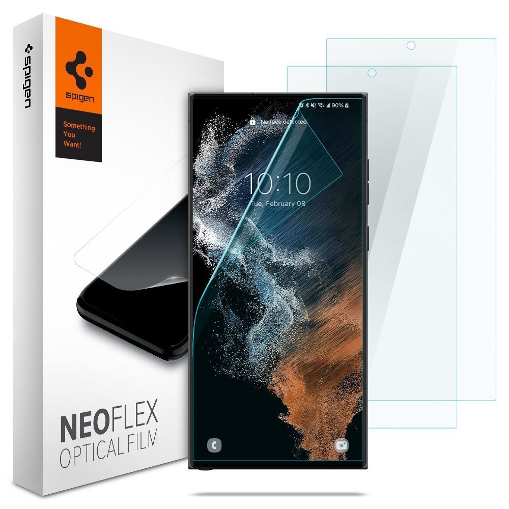 Apsauginė ekrano plėvelė Spigen "Neo Flex 2 pack" (2vnt) telefonui Samsung Galaxy S22 Ultra
