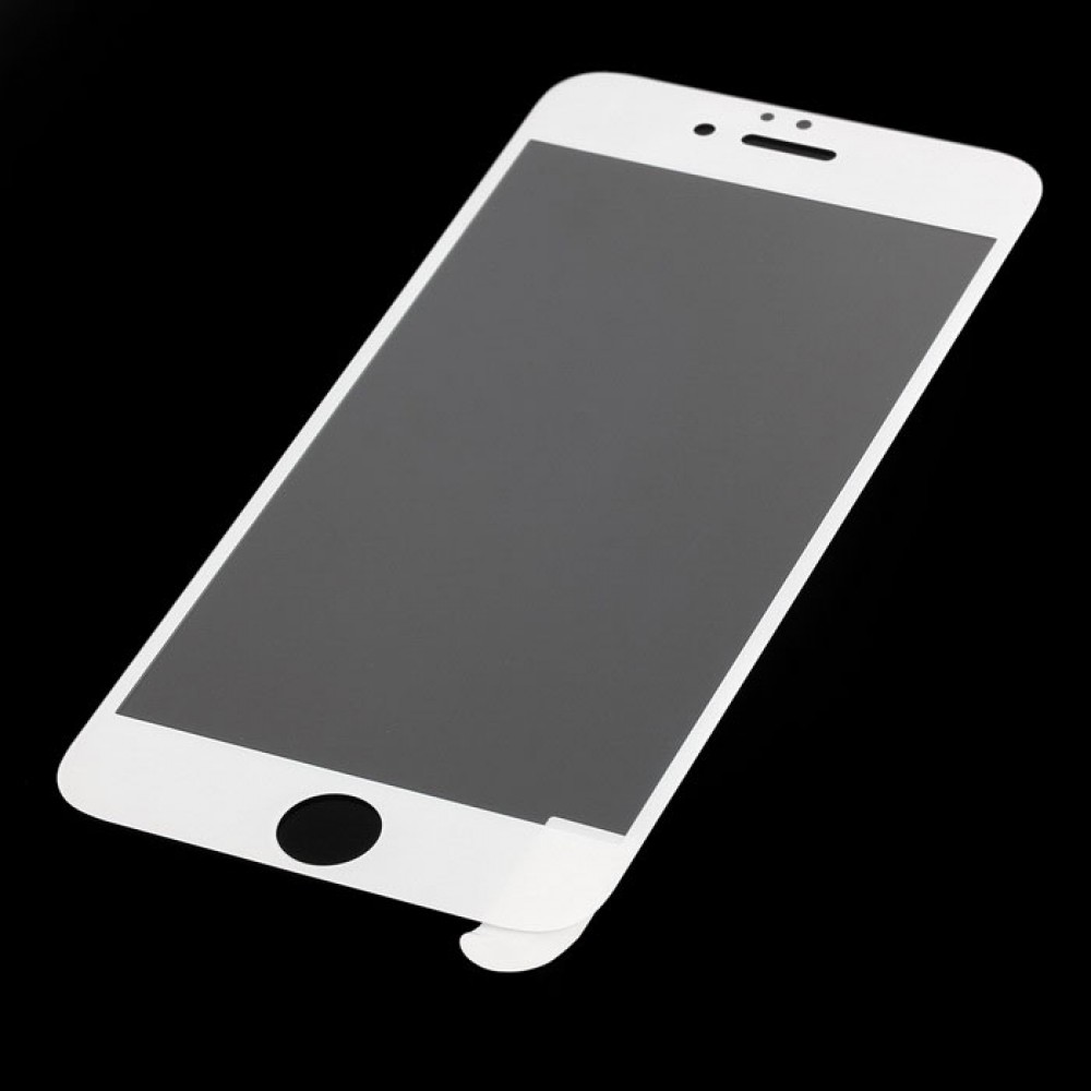 Baltas apsauginis grūdintas stiklas Apple iPhone 6/6s telefonui