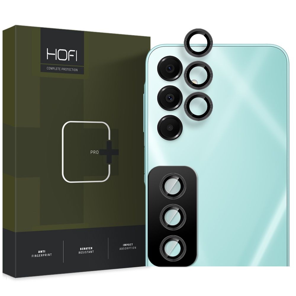 Juodos spalvos apsauga "Hofi Camring Pro+" telefono kamerai Samsung Galaxy S24 FE