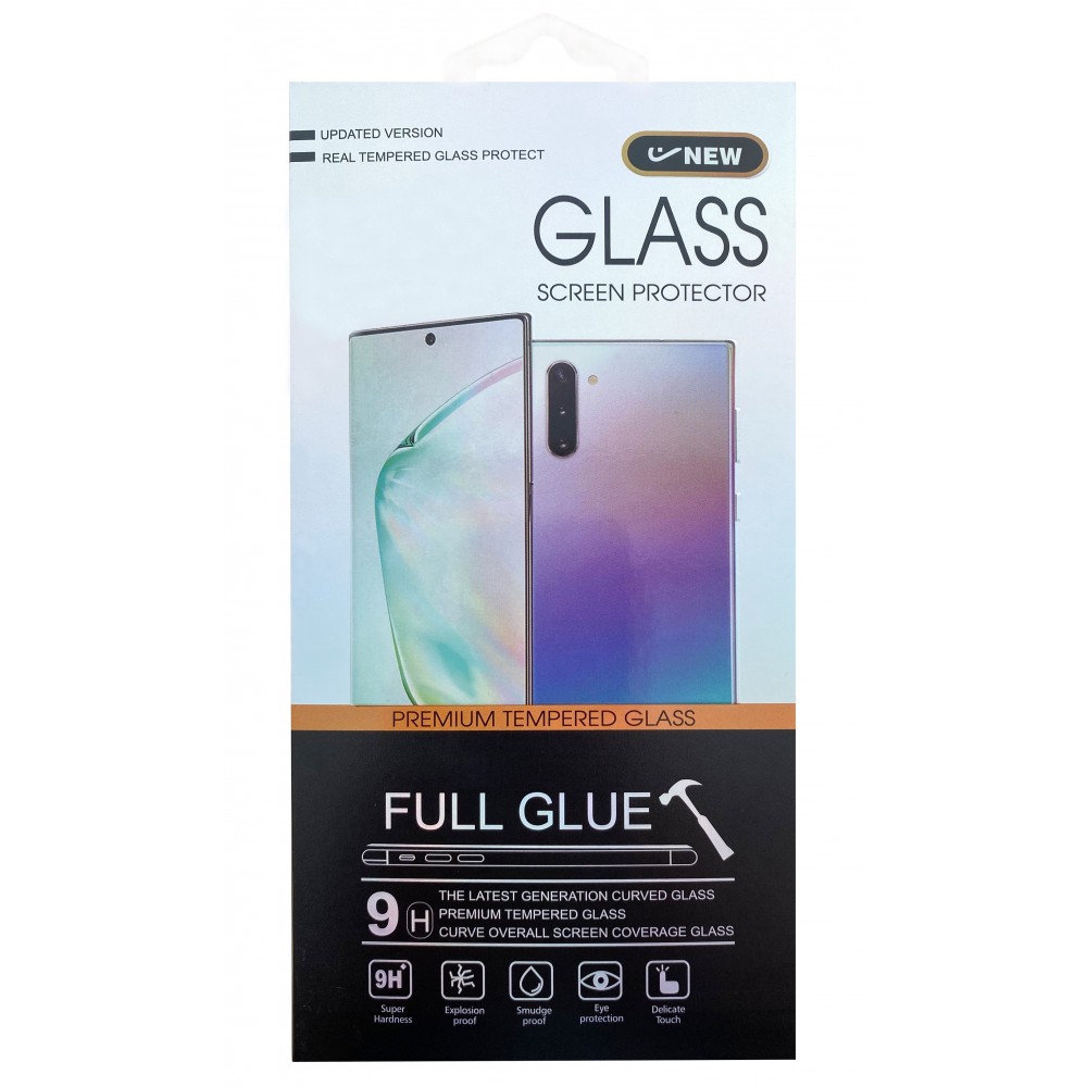 Apsauginis grūdintas stiklas ''5D Cold Carving'' telefonui iPhone 15 Pro (juodais krašteliais)