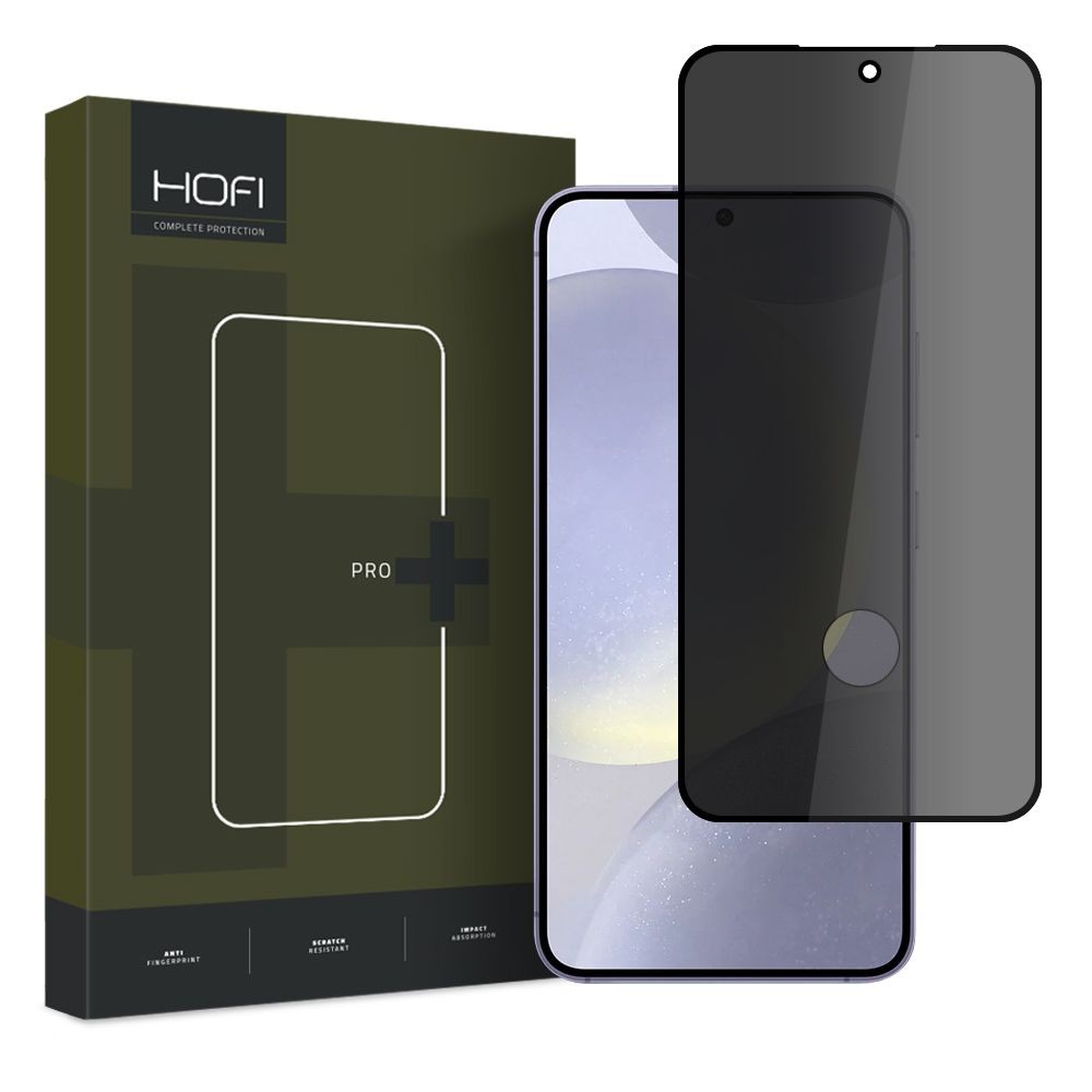 Privatum suteikiantis apsauginis stikliukas "Hofi Anti Spy Glass Pro+ Privacy" telefonui Samsung Galaxy S24 Plus