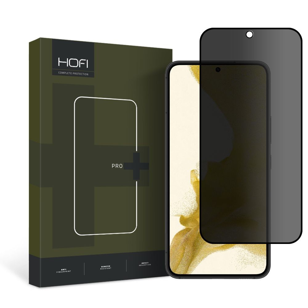 Privatum suteikiantis apsauginis stikliukas "Hofi Anti Spy Glass Pro+ Privacy" telefonui Samsung Galaxy S22