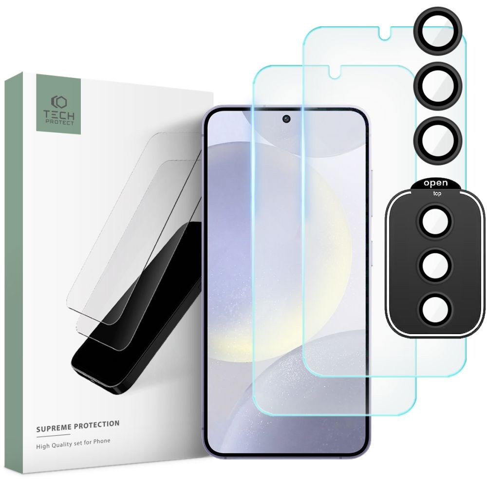 Apsauginių stikliukų rinkinys "Tech-Protect Supreme Set" telefonui Samsung Galaxy S24 Plus
