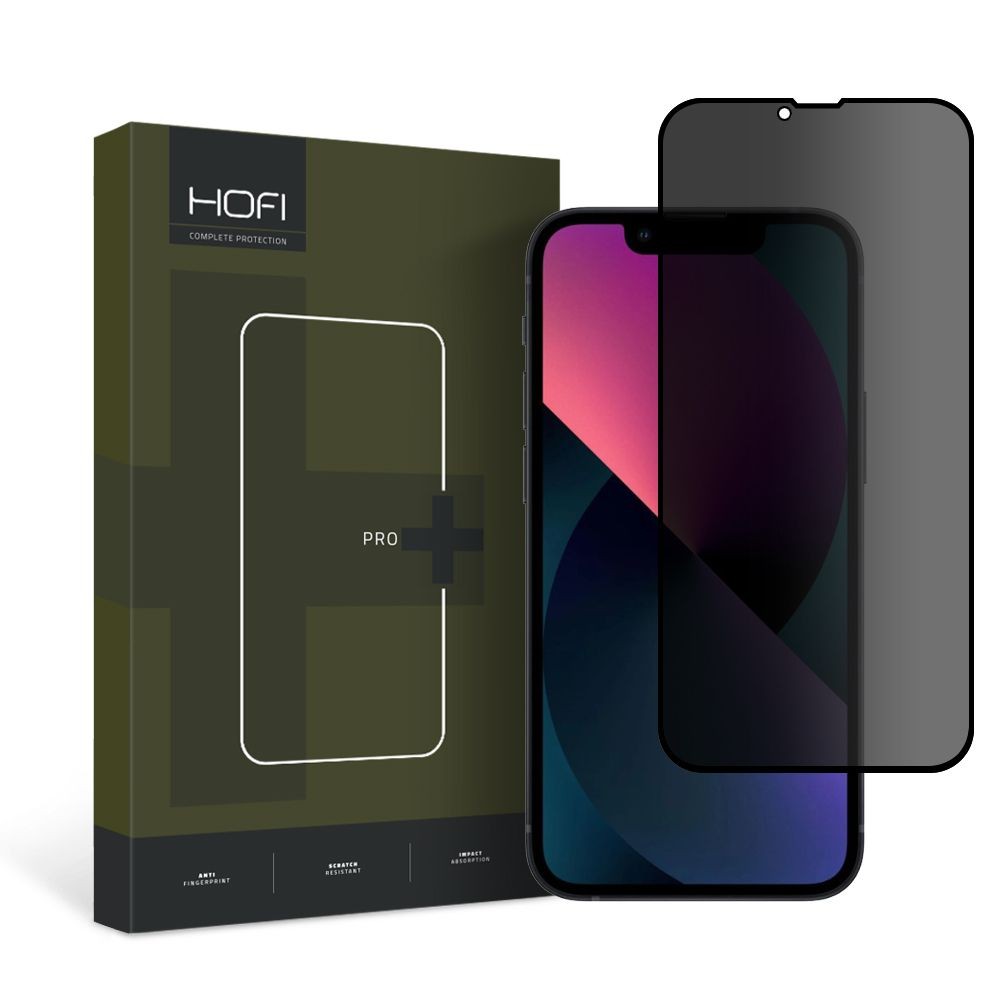 Privatum suteikiantis apsauginis stikliukas "Hofi Anti Spy Glass Pro+ Privacy" telefonui iPhone 13 mini
