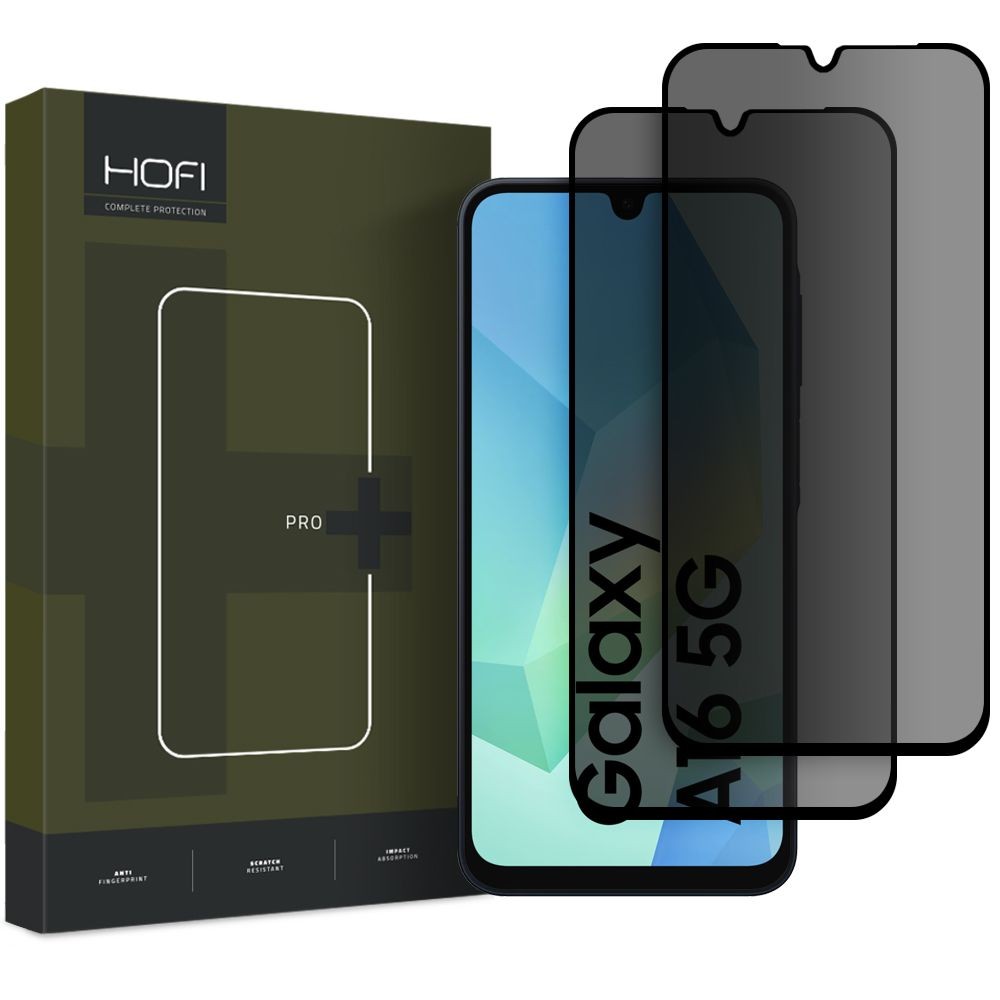 Privatum suteikiantis apsauginis stikliukas "Hofi Anti Spy Glass Pro+ Privacy" (2 vnt.) telefonui Samsung Galaxy A16 4G / 5G