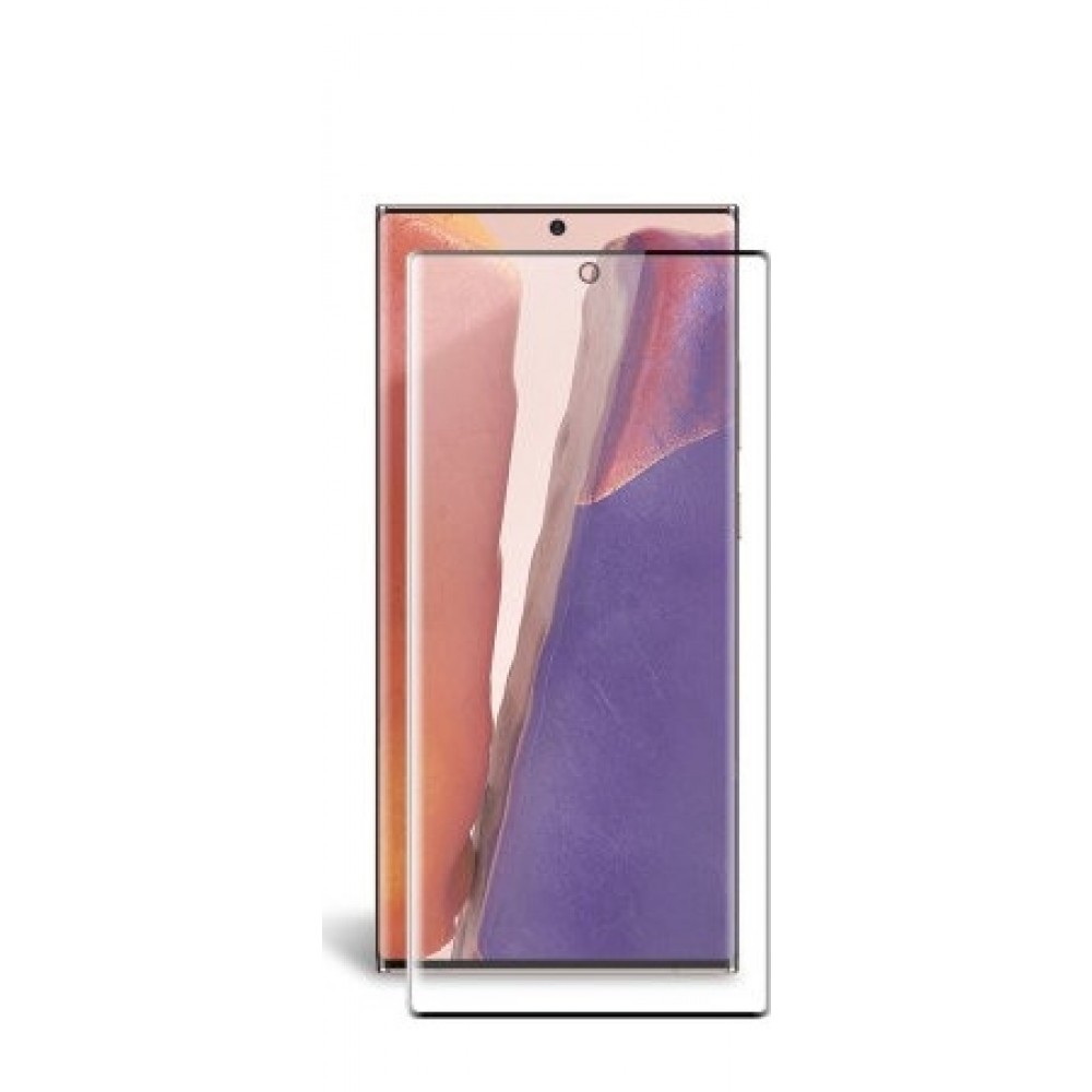 LCD apsauginis stikliukas ''5D Full Glue'' Samsung N980 Note 20 lenktas juodas be išpjovimo