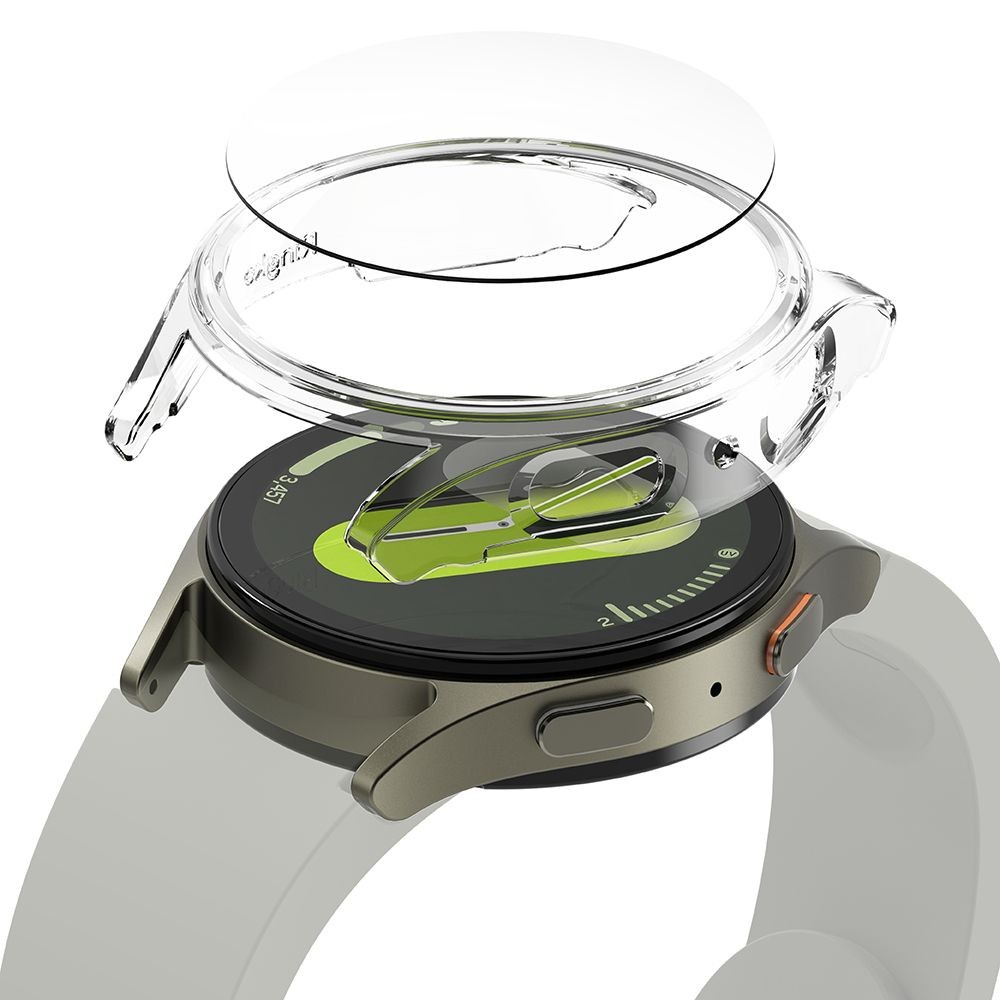 Plonas ir lengvas dėklas + stiklinė ekrano apsauga "Ringke Slim & Tempered Glass" laikrodžiui Galaxy Watch 7 (44 MM)