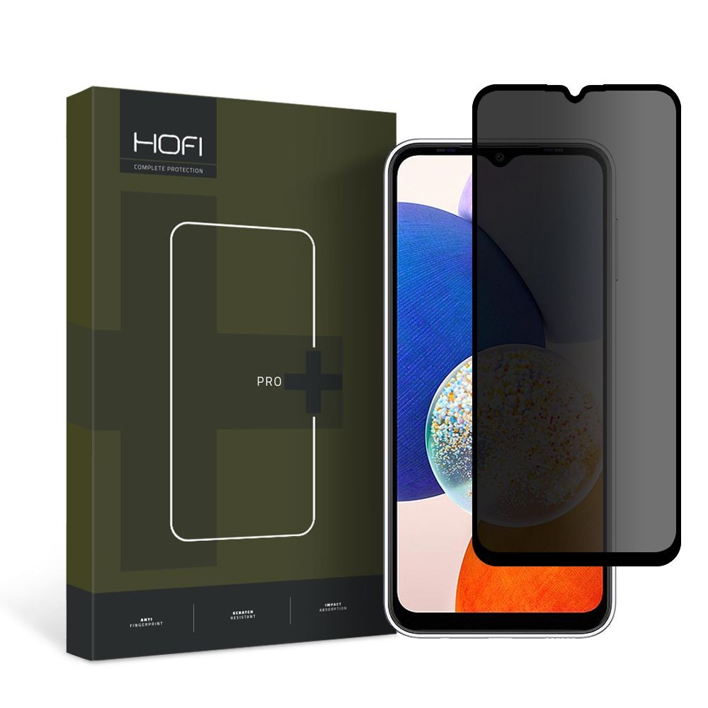 Privatum suteikiantis apsauginis stikliukas "Hofi Anti Spy Glass Pro+ Privacy" telefonui Galaxy A14 4G / 5G