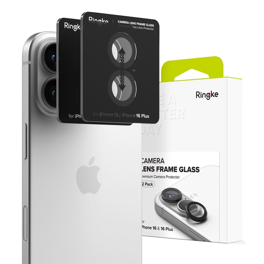 Galinės kameros apsauga "Ringke Camera Frame Protector"(2 vnt.) telefonui Apple iPhone 16 / 16 Plus