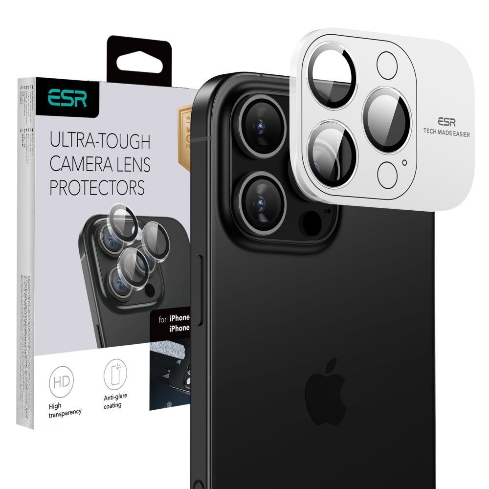 Skaidri kameros apsauga "ESR Armorite Camera Protector" telefonui Apple iPhone 16 Pro / 16 Pro Max
