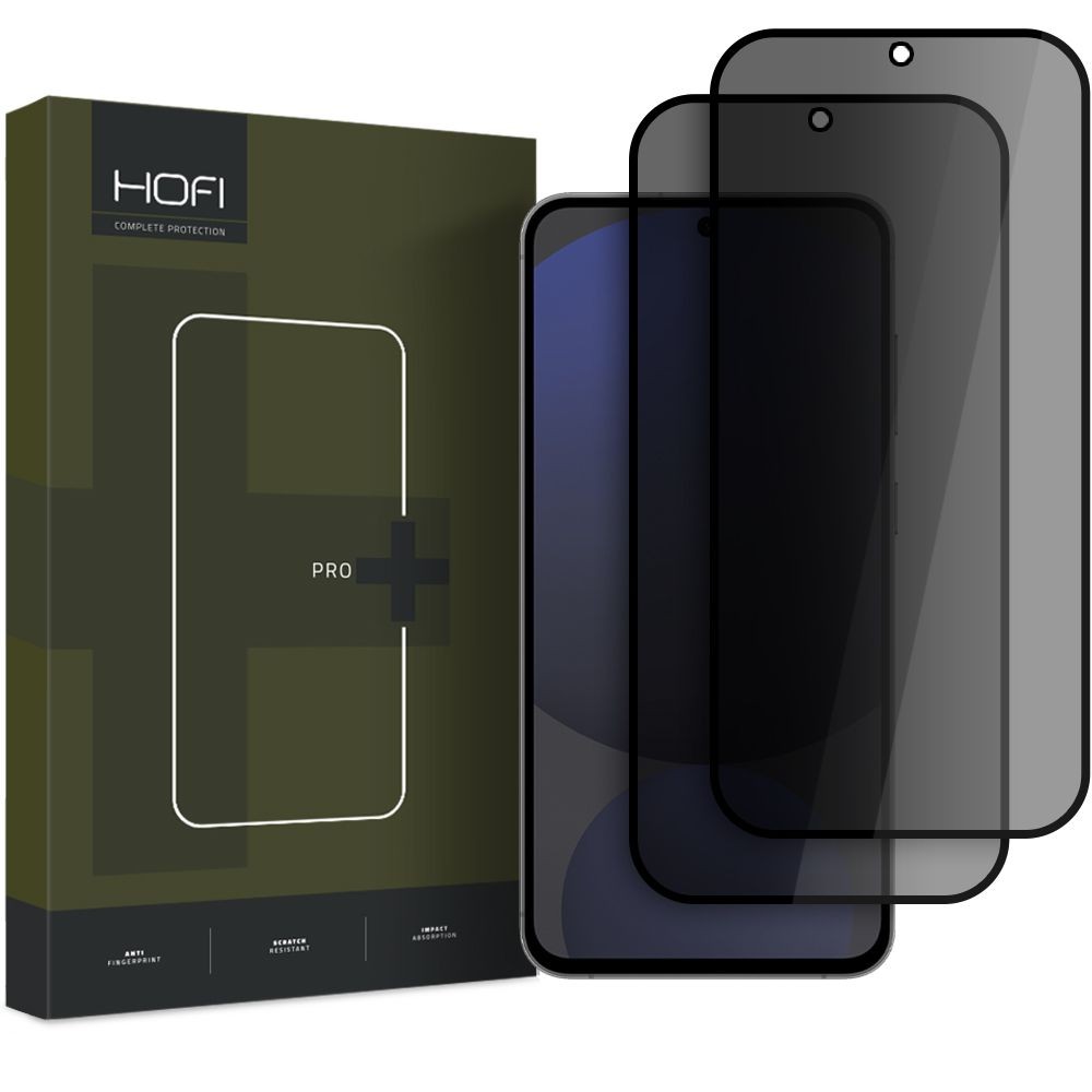 Privatum suteikiantis apsauginis stikliukas "Hofi Anti Spy Glass Pro+ Privacy" (2 vnt.) telefonui Samsung Galaxy S24 FE