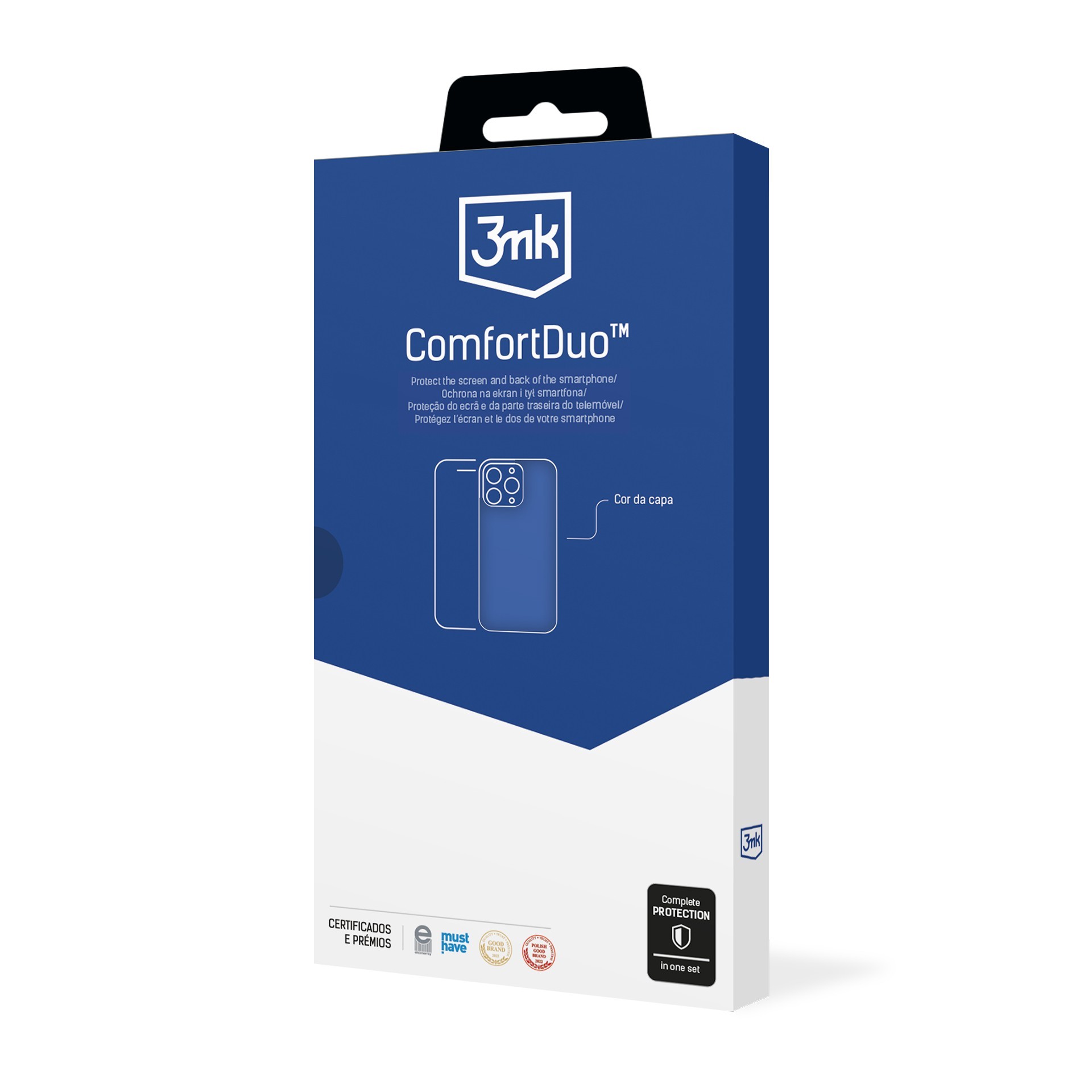 Dėklo ir apsauginio stikliuko rinkinys 3mk ComfortDuo Clear Samsung S928 S24 Ultra