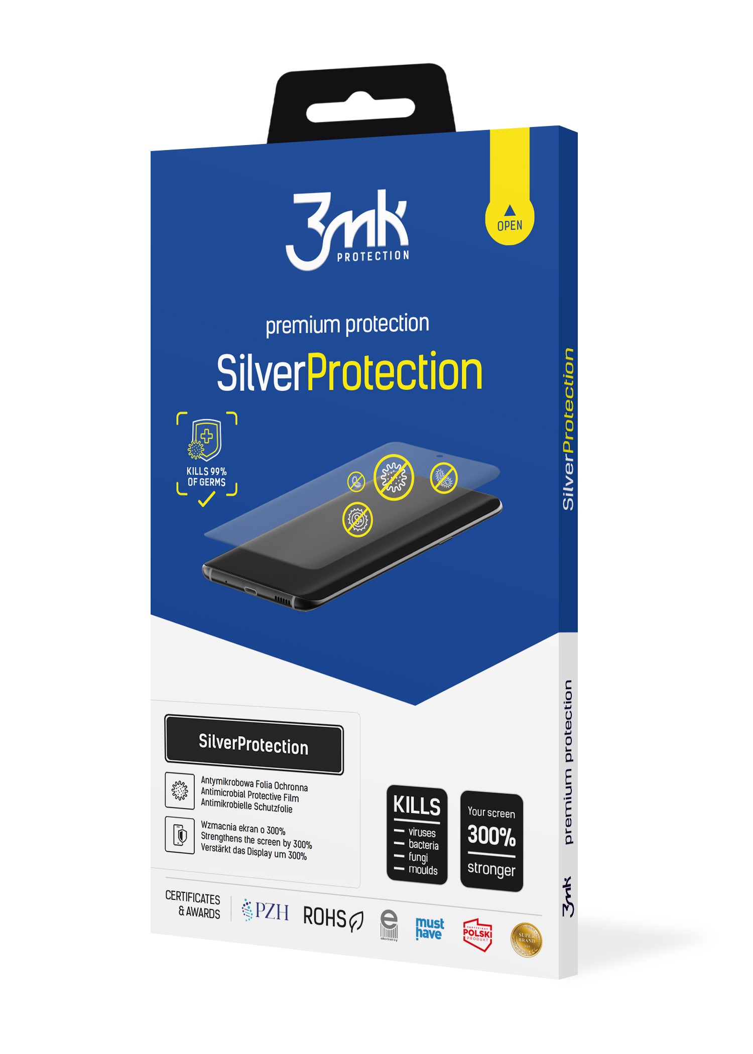 LCD apsauginė plėvelė 3mk Silver Protection+ Samsung S918 S23 Ultra 5G