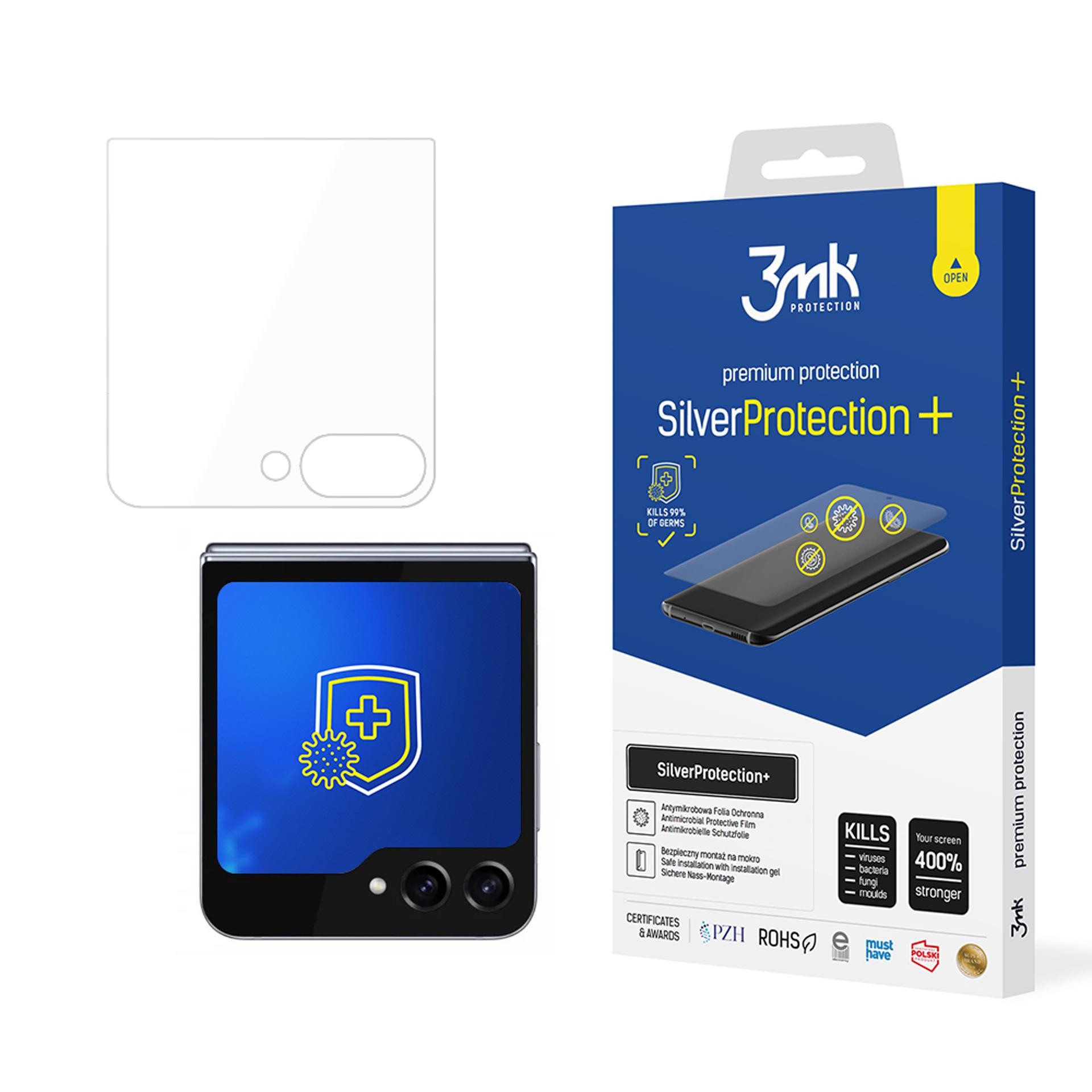 LCD apsauginė plėvelė 3mk Silver Protection+ Samsung F741 Z Flip6