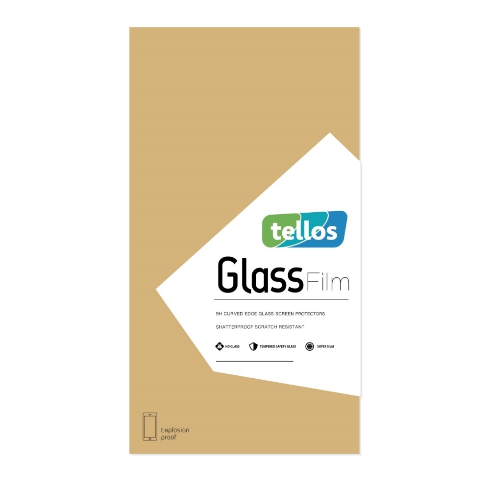 LCD apsauginis stikliukas 2.5D Tellos Samsung S911 S23 5G juodas