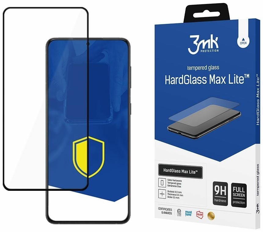 LCD apsauginis stikliukas 3MK Hard Glass Max Lite Xiaomi 12T juodas