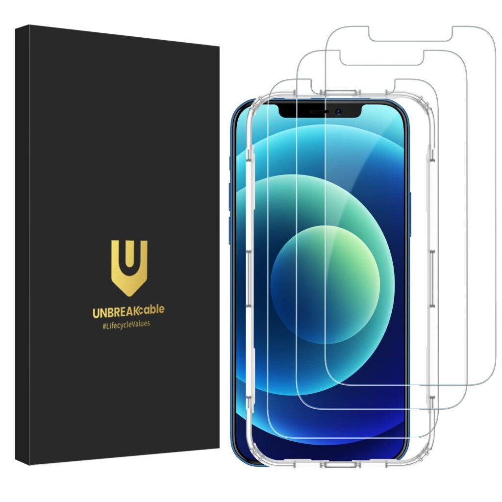 iPhone 12 ir 12 Pro apsauginis stiklas 68x143mm 1 vnt A