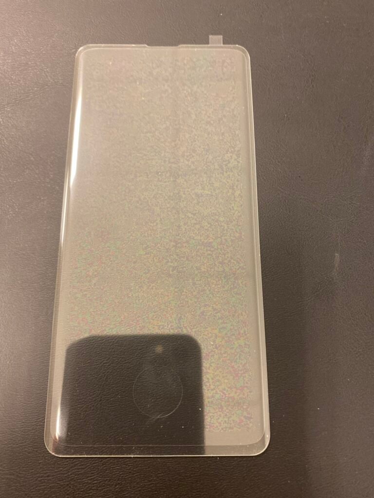 Samsung Galaxy S10 lenktas apsauginis stiklas 67x145mm 1 vnt A
