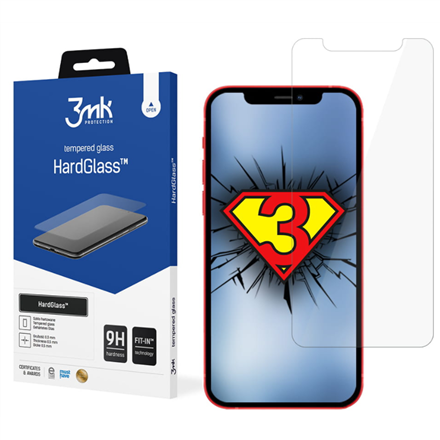 Ekrano apsauga 3MK HardGlass For iPhone 12/12 Pro, Transparent