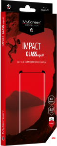 Ekrano plėvelė MyScreen Impact Glass Edge 3D Galaxy Note 10, plėvelė, juodu kraštu