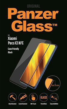 Ekrano apsauga PanzerGlass Xiaomi Poco X3 NFC CF,Black