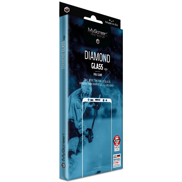 Ekrano plėvelė MyScreen Diamond glass Edge, full screen Galaxy A80/A90 plėvelė, juodu krašteliu