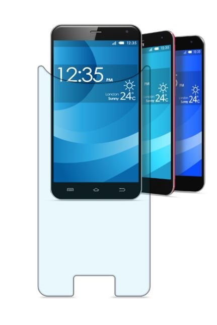 Ekrano plėvelė Cellularline  universali, 4.3-4.5", stiklas
