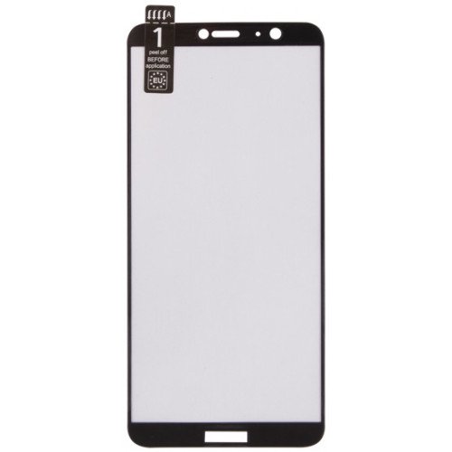 Ekrano stiklas MYSCREEN HUAWEI P Smart (2019), 2.5D, visą ekraną dengiantis stikliukas, juodas