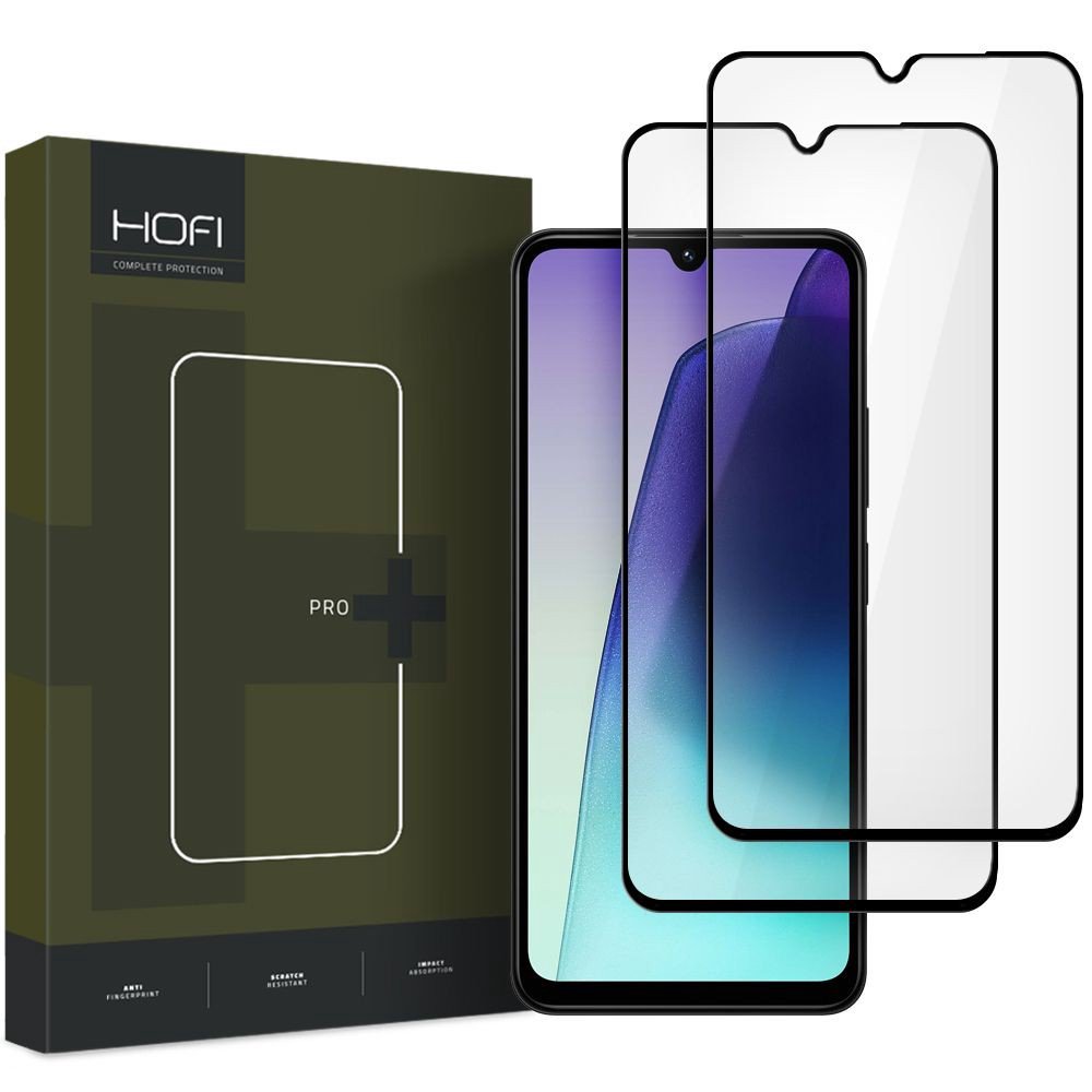 LCD apsauginis stikliukas Hofi Glass Pro+ 2-Pack Xiaomi Redmi 14C juodas