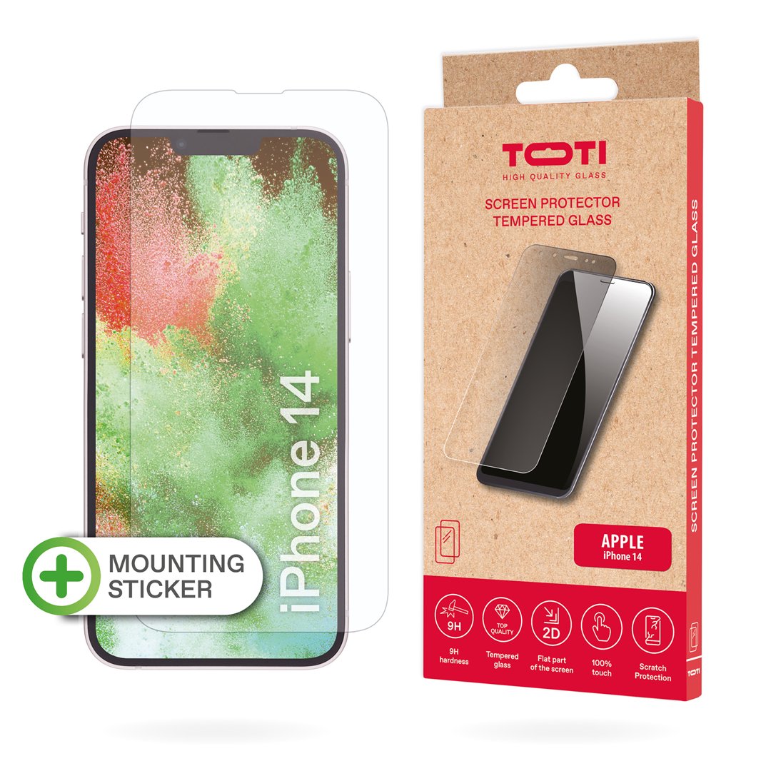 Ekrano apsauga TEMPERED iPhone 13/13 Pro/14/16e (6,1")