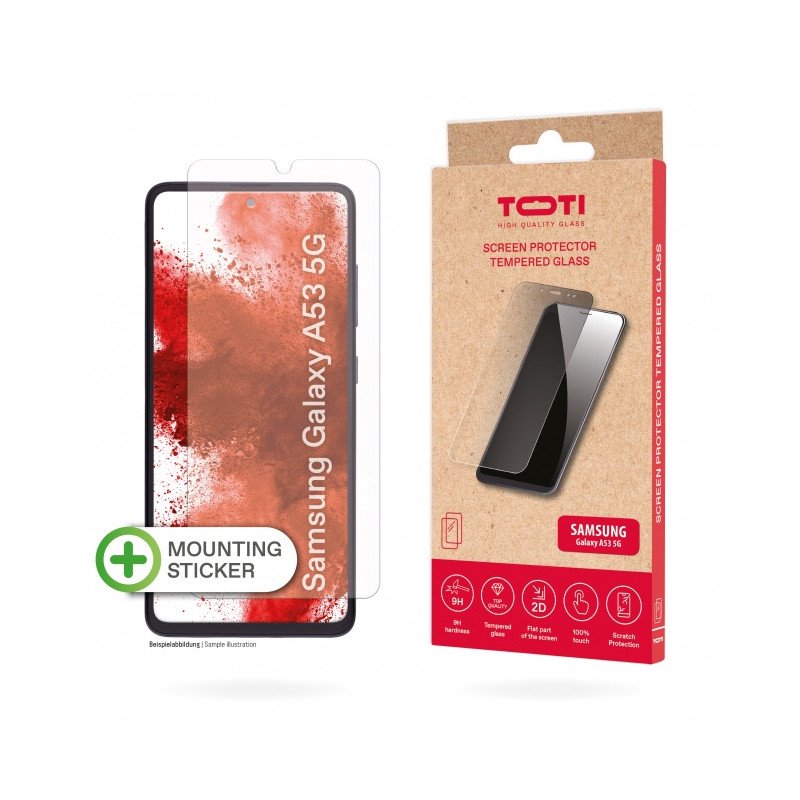 Išmaniojo telefono ekrano apsauga TOTI 2D TEMPERED Samsung Galaxy A53 Grūdinto stiklo