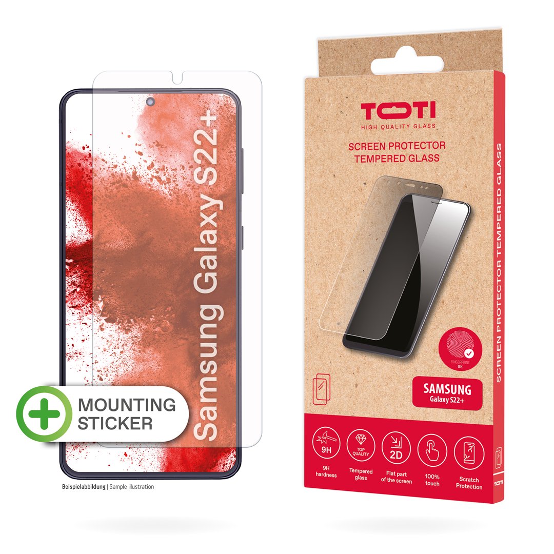 Ekrano apsauga TOTI 2D Samsung Galaxy S22+/S23+ rūdinto stiklo
