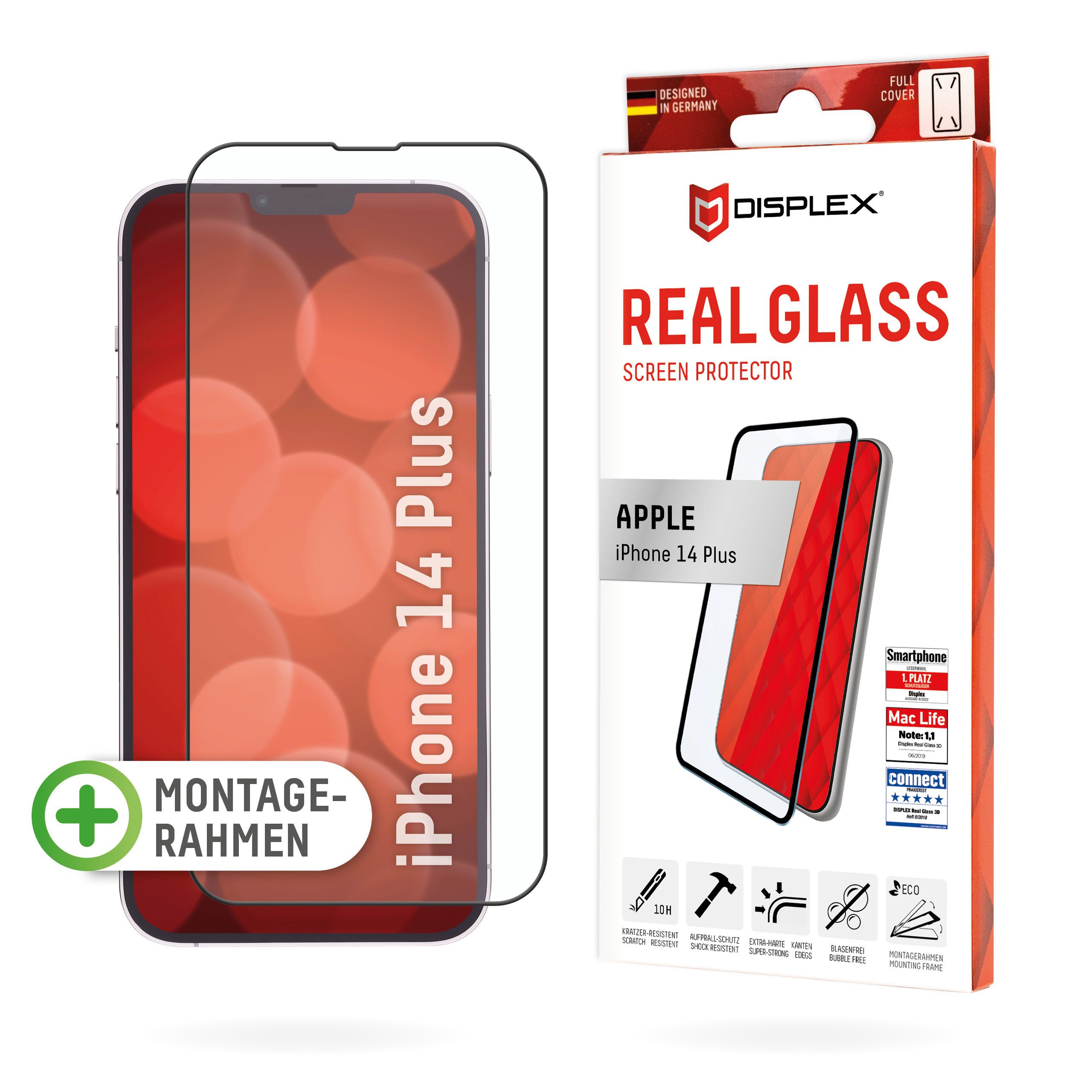 Apple iPhone 14 Plus 3D Screen Glass By Displex Black