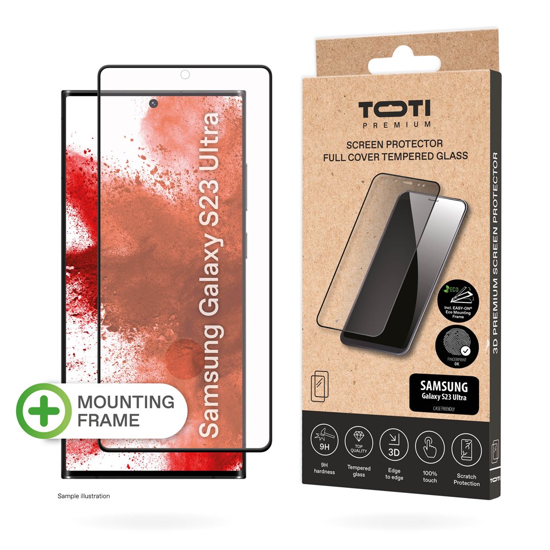 Ekrano apsauga TOTI PREMIUM 3D Samsung Galaxy S23 Ultra, grūdinto stiklo