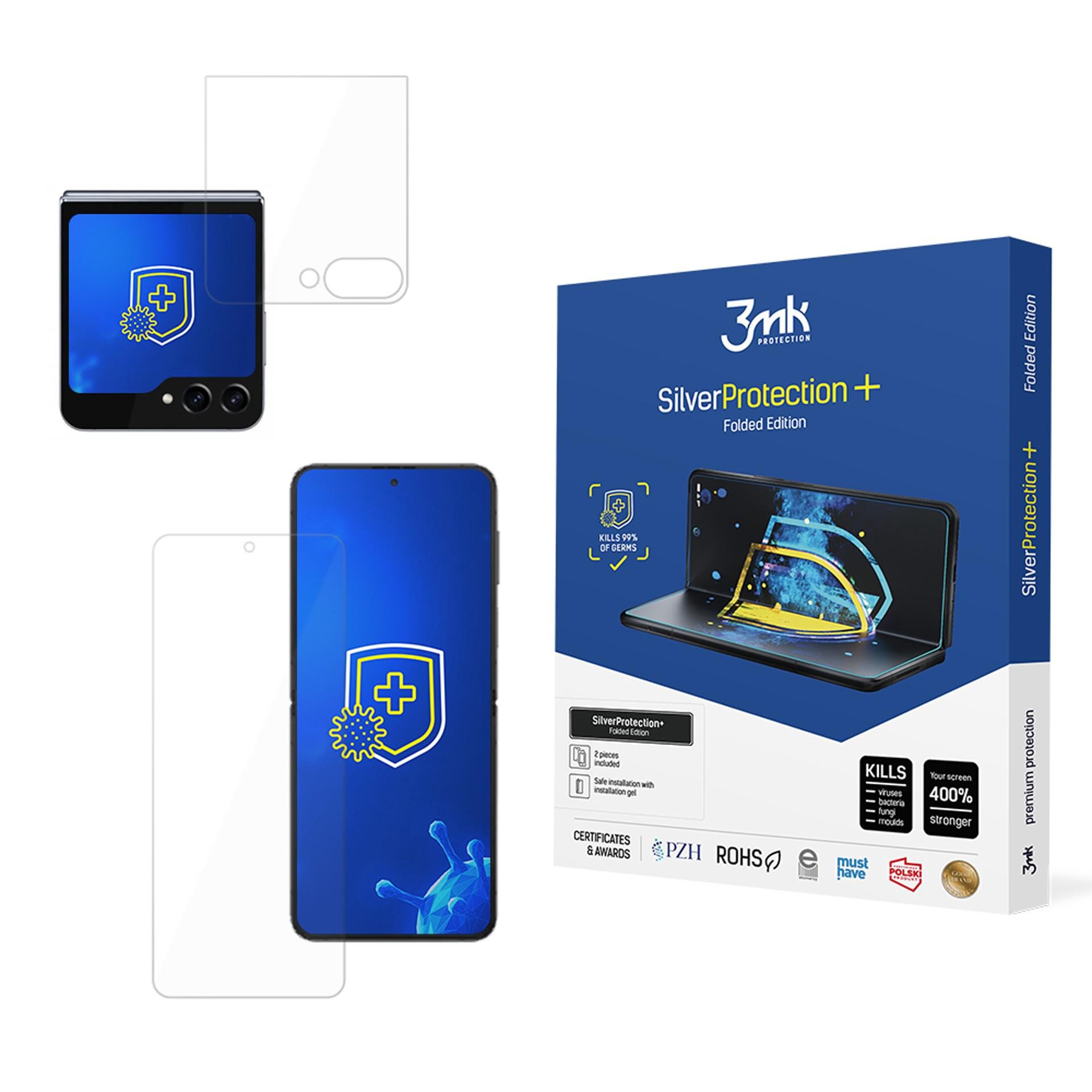 LCD apsauginė plėvelė 3mk Silver Protection+ Folded Edition Samsung F741 Z Flip6