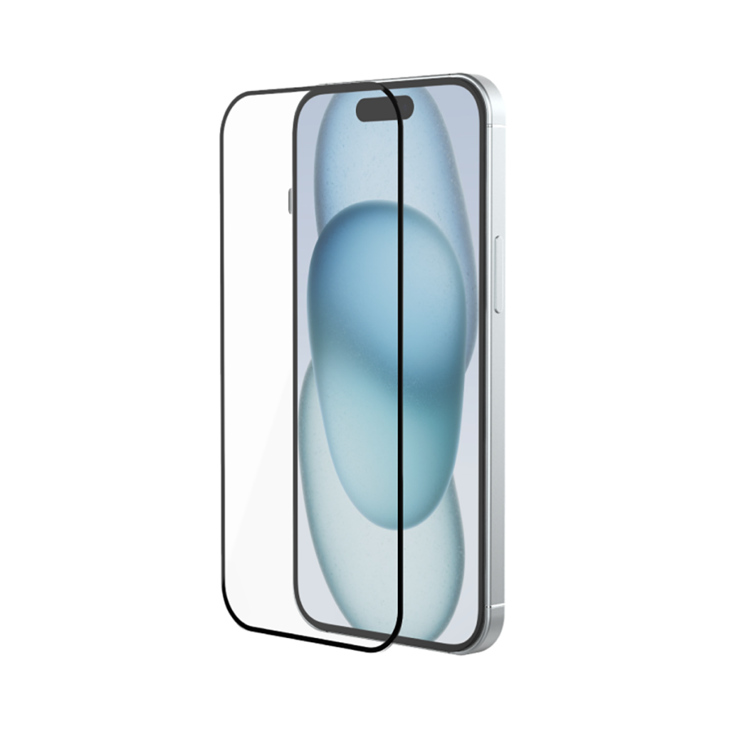 Just Mobile Xkin™ 3D Tempered Glass for iPhone 15 Plus